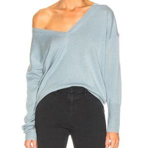 Nili Lotan Blue Kylan Cashmere V-Neck